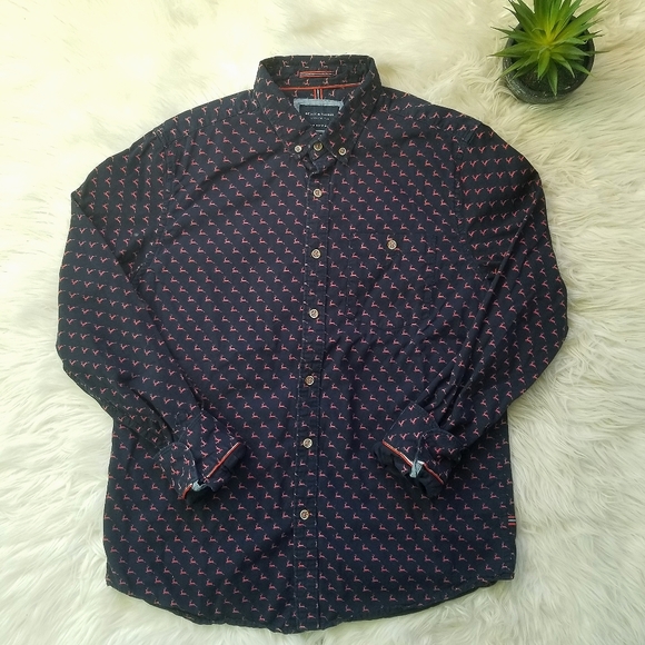 Denim & Flower (By Ricky Singh) Deer Printed Shirt - Picture 1 of 13